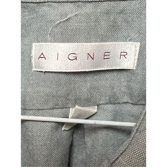 ETIENNE AIGNER MENS BUTTON DOWN DRESS SHIRT Gray SIZE 16 34/35 - Picture 1 of 9